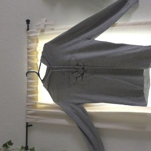 Grey small hoodie from Miken Flow with flower design